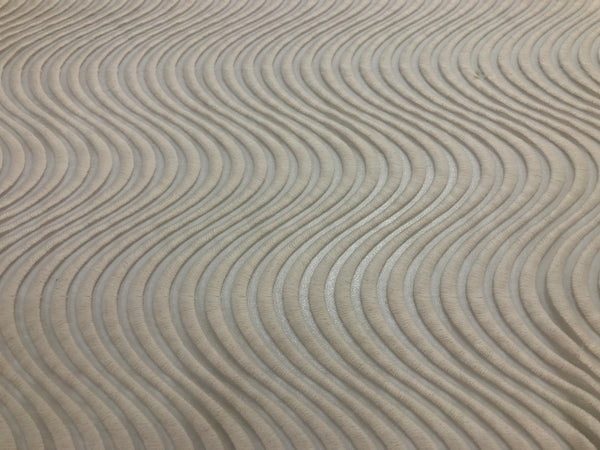 Embroidered Waves Cream Organza