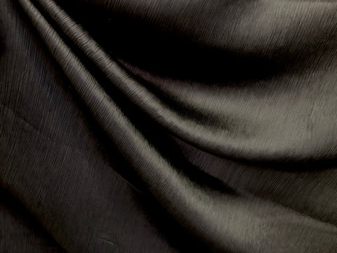 Crinkle Satin, Black