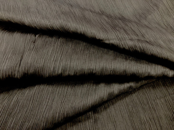 Crinkle Satin, Black