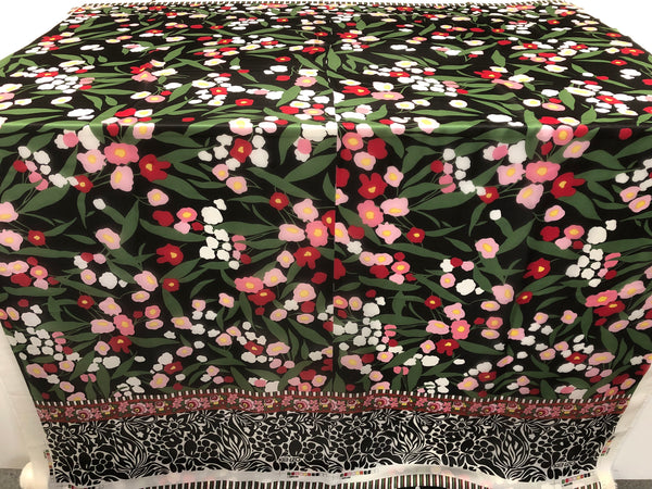 PANEL-  Print on Silk Charmeuse