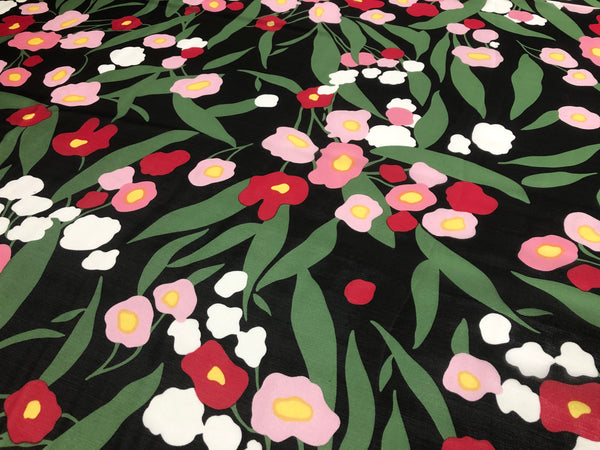 PANEL-  Print on Silk Charmeuse