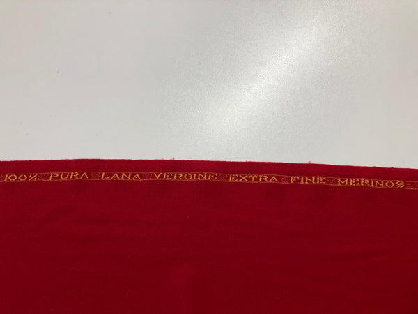 Merino Crepe Wool , Red