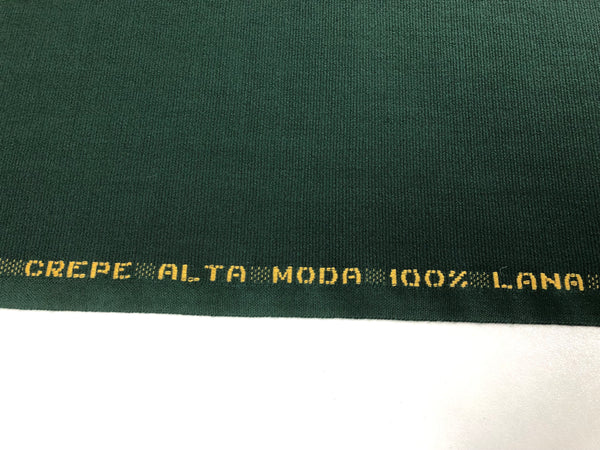 Forest Green  Pure Wool Crepe