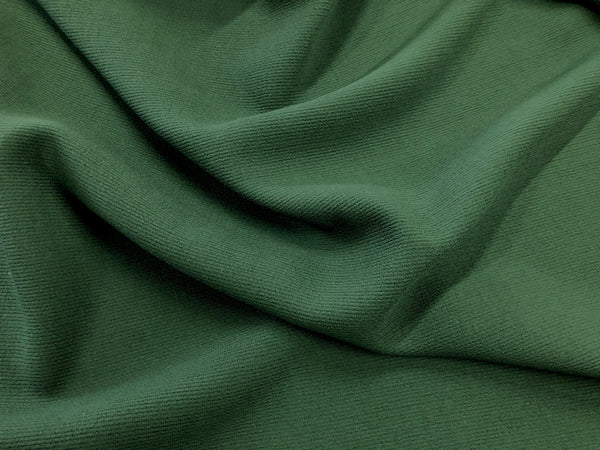 Forest Green  Pure Wool Crepe