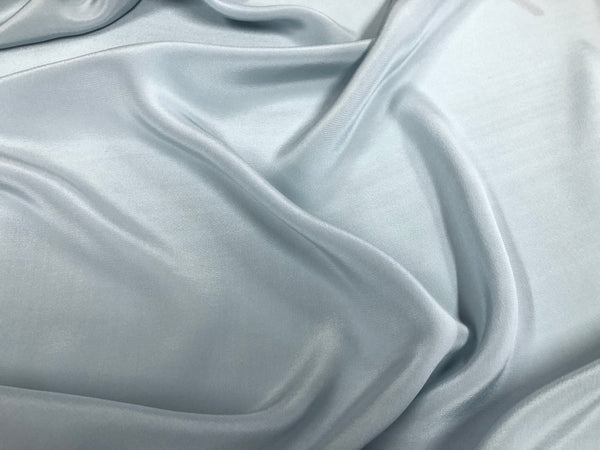 Ice Blue Silk Crepe  de Chine