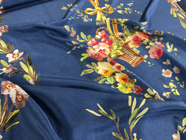 PANEL-  Summer Banquet Print on Silk Crepe de Chine