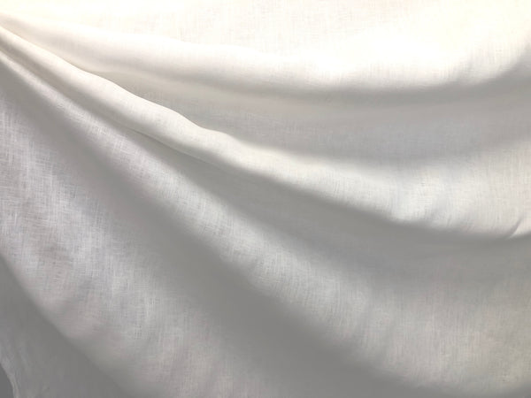 Plain Weave  Linen, White