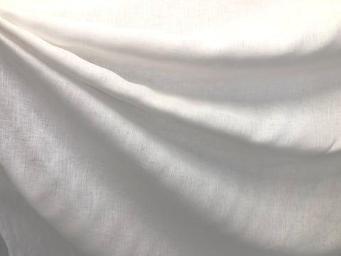 Plain Weave  Linen, White