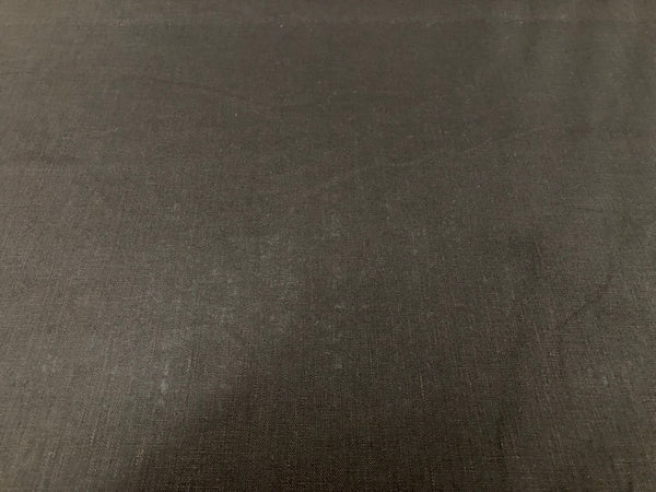 Plain Weave  Linen, Black