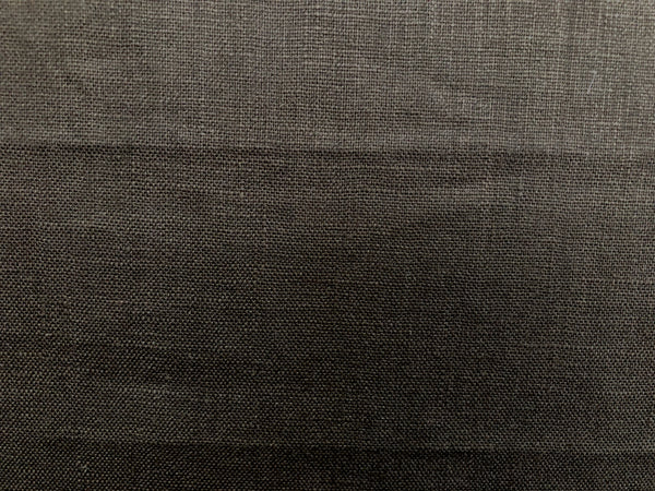 Plain Weave  Linen, Black