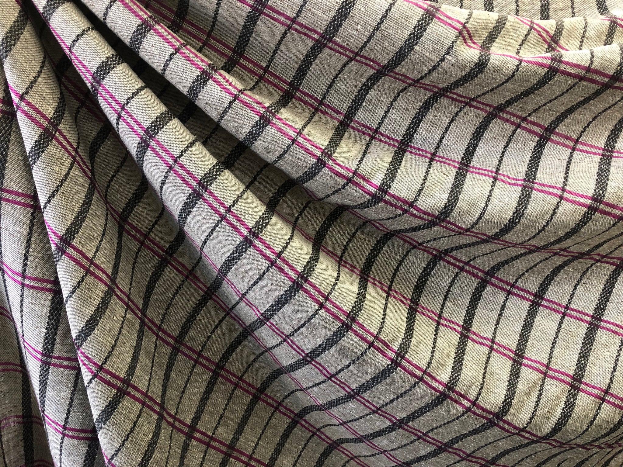 Check Silk Blend Jacquard, Pink