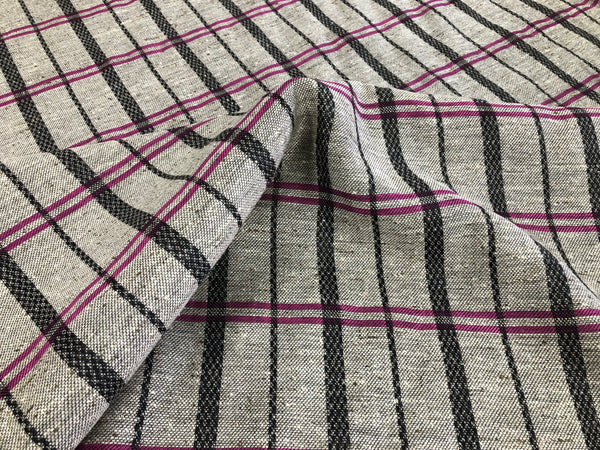 Check Silk Blend Jacquard, Pink