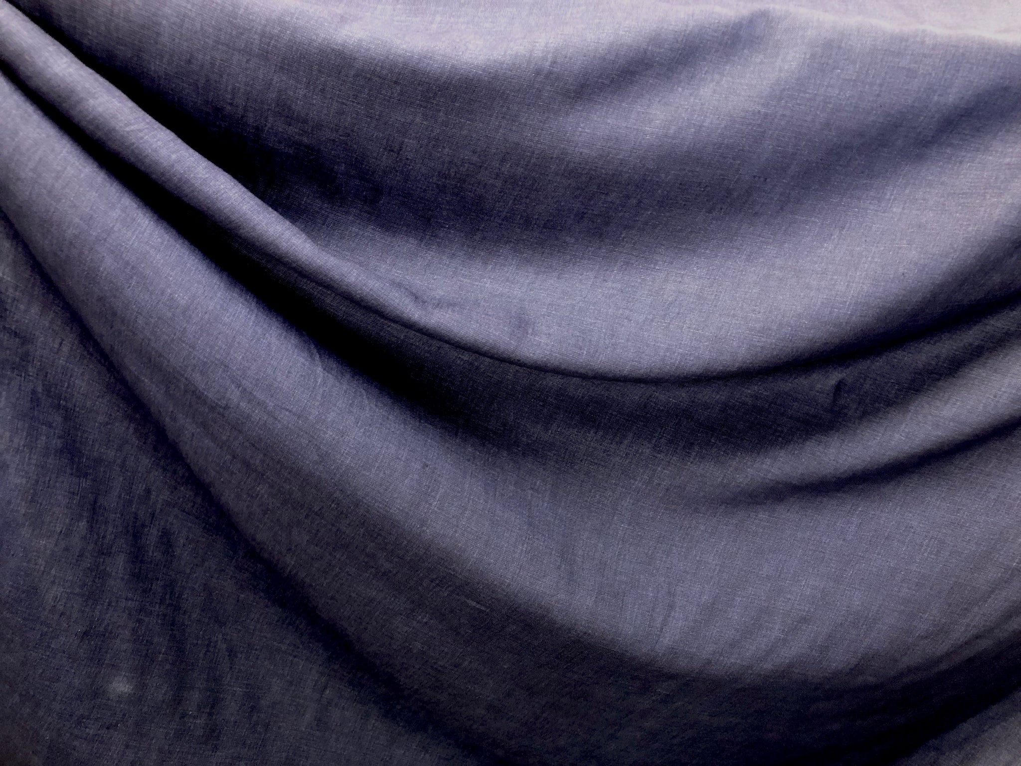 Plain Weave  Linen, Navy