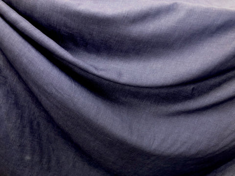 Plain Weave  Linen, Navy