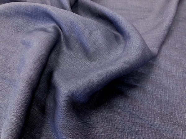 Plain Weave  Linen, Navy