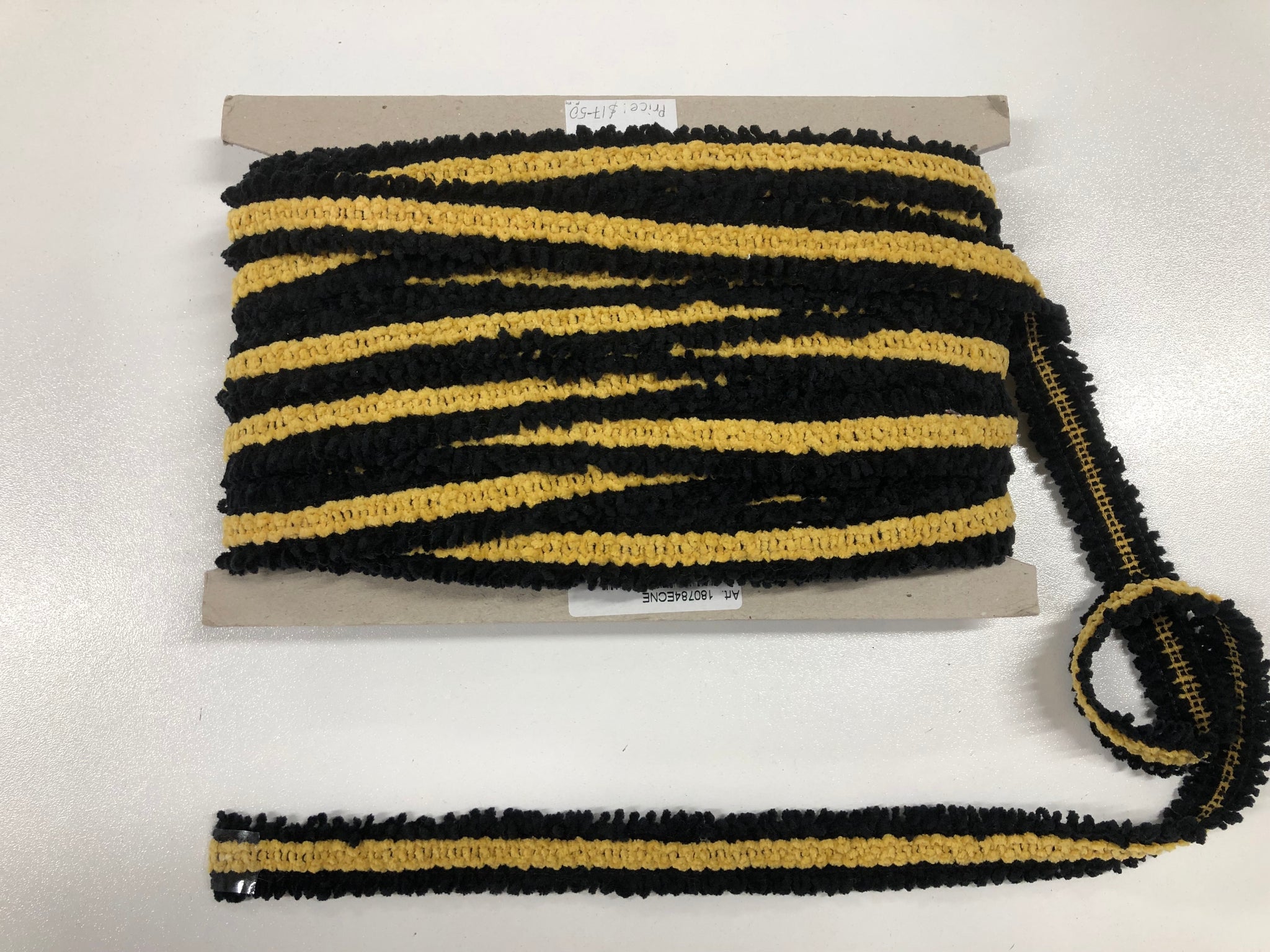 Black & Yellow  Braid Trim