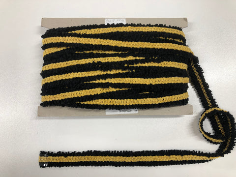 Black & Yellow  Braid Trim