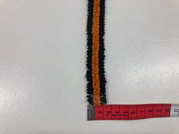 Black & Orange Braid Trim