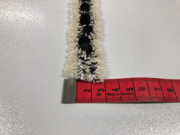 White & Black Textured Braid Trim