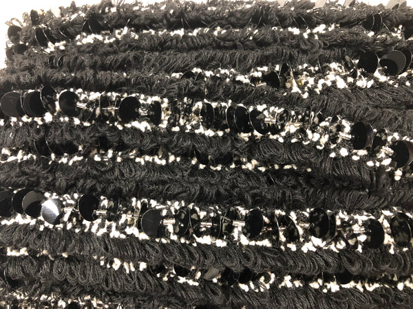 Black & White Textured Braid Trim