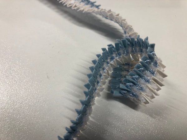 Blue & White Braid Trim