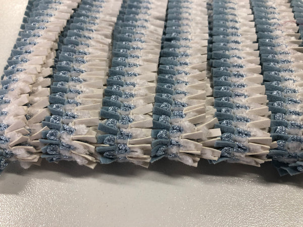 Blue & White Braid Trim