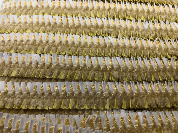 Yellow & White Braid Trim