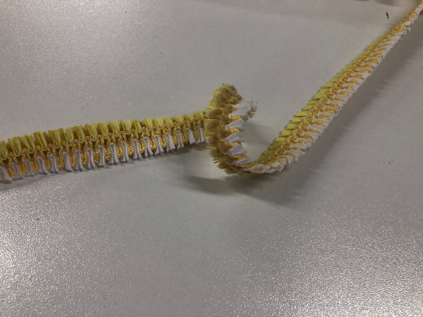 Yellow & White Braid Trim