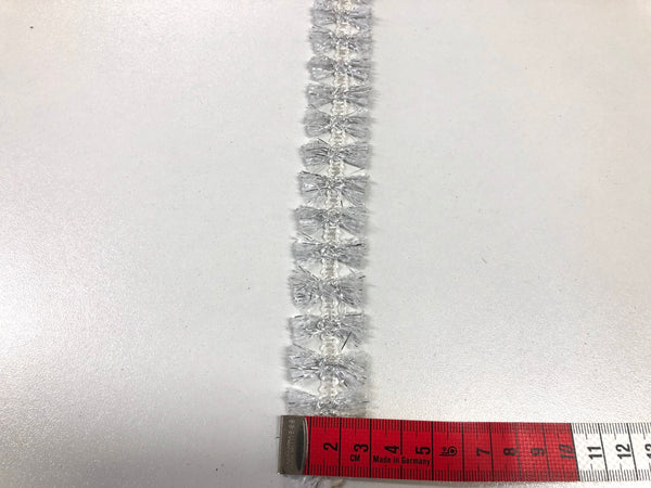 Braid Trim, White & Silver