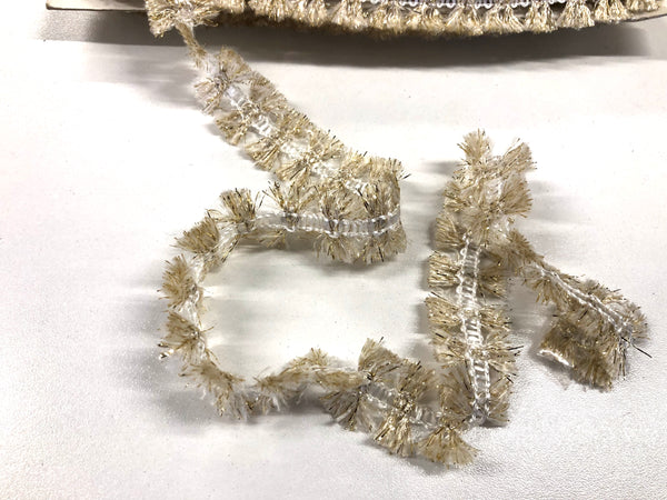 Braid Trim, White, Beige & Gold