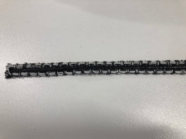Black & White Synthetic Braid Trim