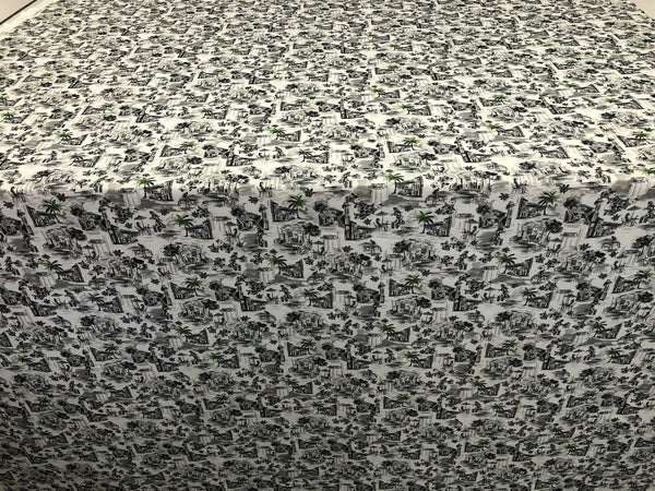 Casa Bella Vista Digital Print on Super Fine Linen