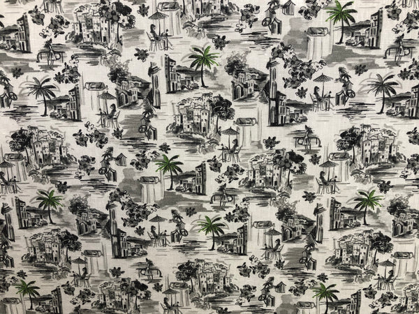 Casa Bella Vista Digital Print on Super Fine Linen