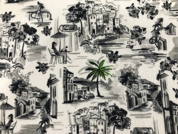 Casa Bella Vista Digital Print on Super Fine Linen