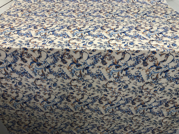 Floral Print on Linen