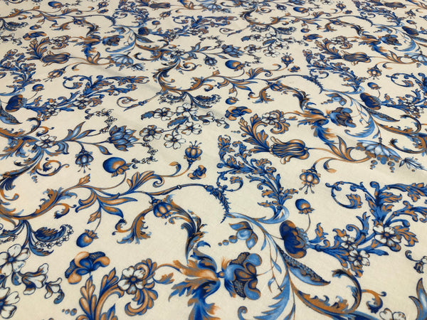 Floral Print on Linen