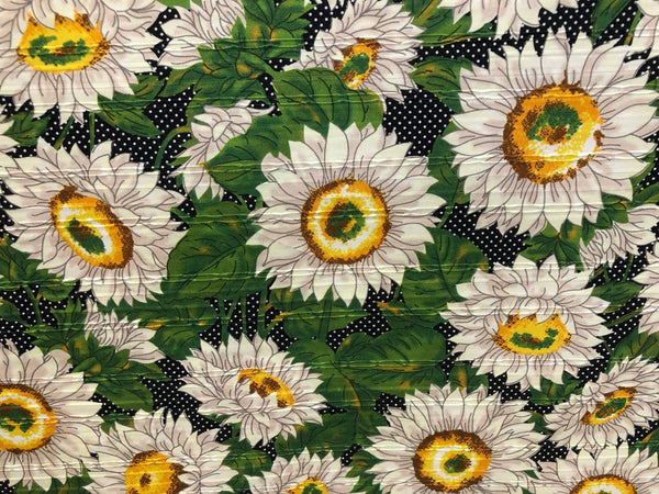 Sunflowers Print on Cotton
