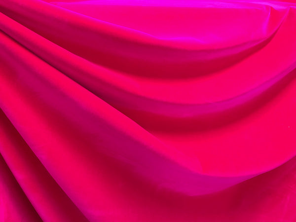 Fuschia Stretch Cotton Velvet