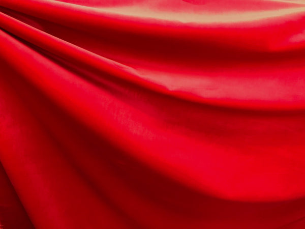 True Red Stretch Cotton Velvet