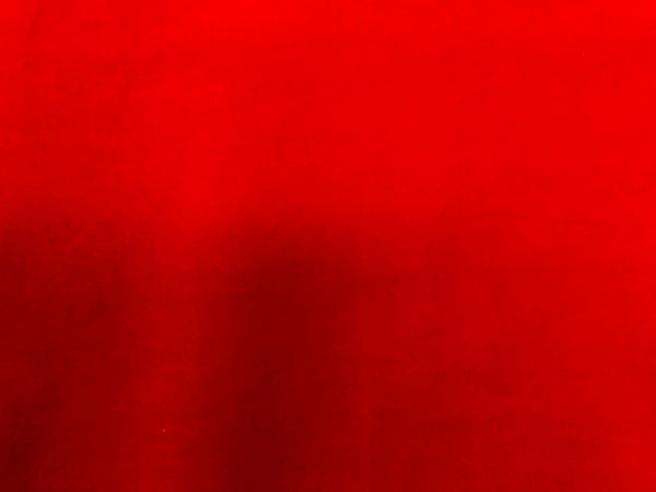 True Red Stretch Cotton Velvet