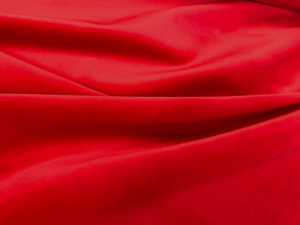 True Red Stretch Cotton Velvet