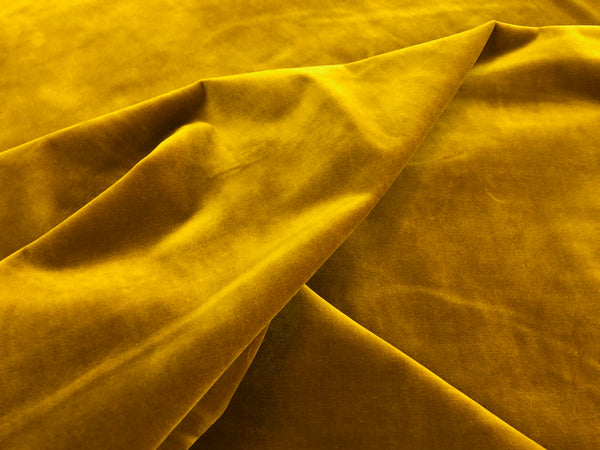 Old Gold Stretch Cotton Velvet