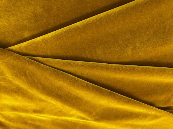Old Gold Stretch Cotton Velvet