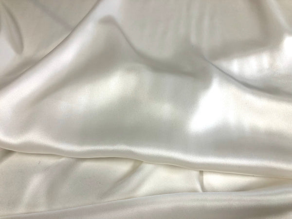 Off White Silk Satin
