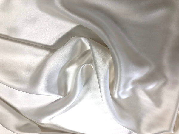 Off White Silk Satin