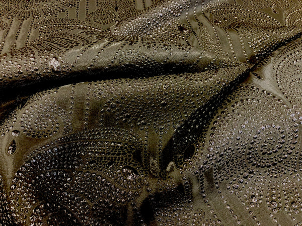 Black Lurex on Black Jacquard