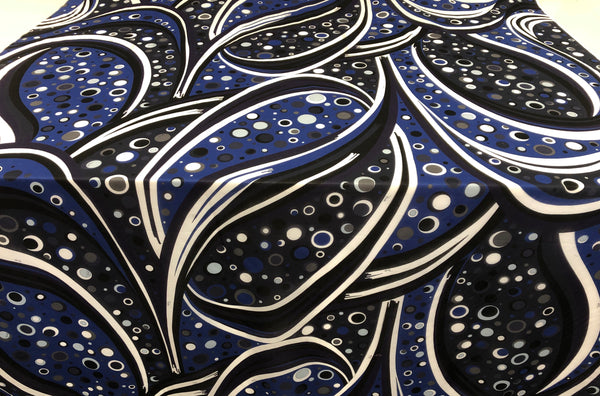 Space Travel Print on Cotton Voile