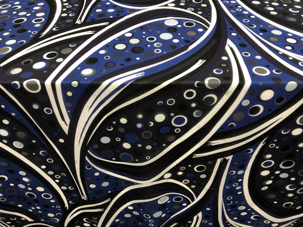 Space Travel Print on Cotton Voile