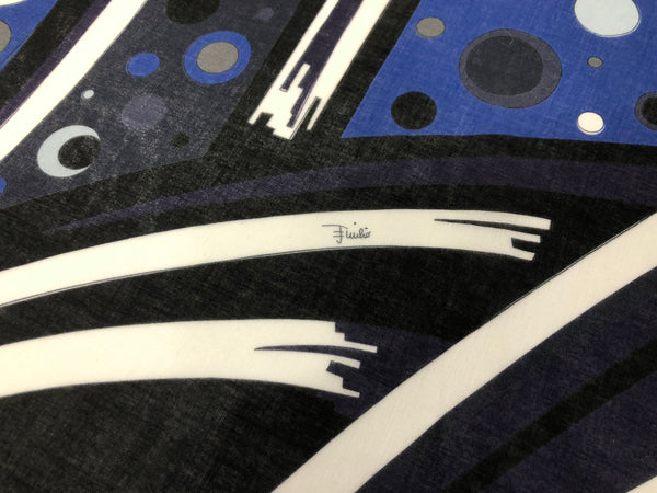 Space Travel Print on Cotton Voile