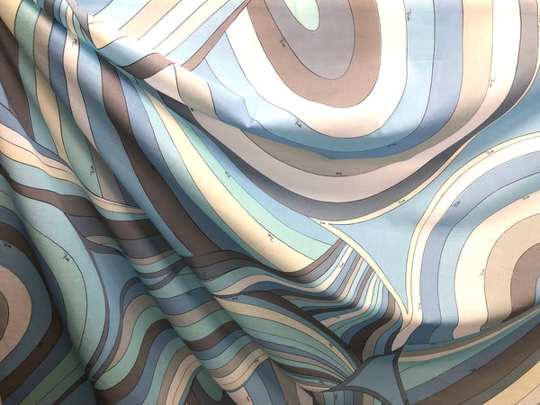 Time Travel Print on Cotton Voile